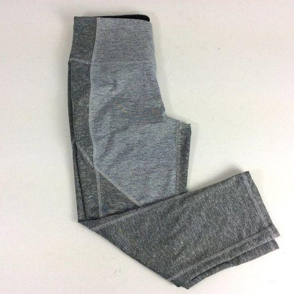 4/$25 RBX Capri Pants Gray Activewear Striped Waist Pocket Womens Sz Small - Picture 1 of 9